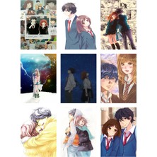 Ao Haru Ride Fotokart 9 Adet Kesilmiş  8*6 cm Pvc Kaplı Süper Hd Kaliteli Baskılı Fotokart