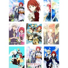 Akagami No Shirayukihime Fotokart 9 Adet Kesilmiş  8*6 cm Pvc Kaplı Süper  Baskılı Fotokart