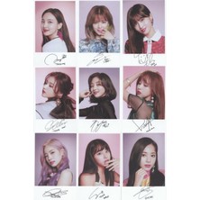 Twice Fotokart 9 Adet  8*6 cm Pvc Kaplı Süper Hd Kaliteli Baskılı Fotokart