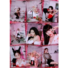 Twice Fotokart 9 Adet  8*6 cm Pvc Kaplı Süper Hd Kaliteli Baskılı Fotokart