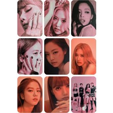 Blackpink Fotokart 9 Adet  8*6 cm Pvc Kaplı Süper Hd Kaliteli Baskılı Fotokart