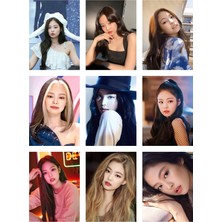 Jennie Blackpink Fotokart 9 Adet Kesilmiş  8*6 cm Pvc Kaplı Süper Hd Kaliteli Baskılı Fotokart