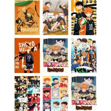 Haikyuu Fotokart 9 Adet Kesilmiş  8*6 cm Pvc Kaplı Süper Hd Kaliteli Baskılı Fotokart