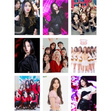 Clc Kpop Fotokart 9 Adet Kesilmiş  8*6 cm Pvc Kaplı Süper Hd Kaliteli Baskılı Fotokart