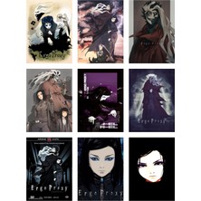 Ergo Proxy Fotokart 9 Adet Kesilmiş  8*6 cm Pvc Kaplı Süper Hd Kaliteli Baskılı Fotokart