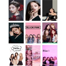 Blackpink Fotokart 9 Adet Kesilmiş  8*6 cm Pvc Kaplı Süper Hd Kaliteli Baskılı Fotokart