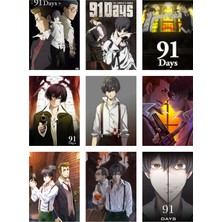 91 Days Anime Fotokart 9 Adet Kesilmiş  8*6 cm Pvc Kaplı Süper Hd Kaliteli Baskılı Fotokart