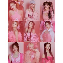 Twice Fotokart 9 Adet  8*6 cm Pvc Kaplı Süper Hd Kaliteli Baskılı Fotokart