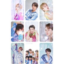 Bts (Jin,jimin,v,suga Jungkook) Fotokart 9 Adet  8*6 cm Pvc Kaplı Süper Hd Kaliteli Baskılı Fotokart