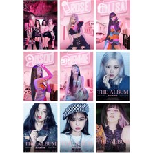 Blackpink Fotokart 9 Adet  8*6 cm Pvc Kaplı Süper Hd Kaliteli Baskılı Fotokart