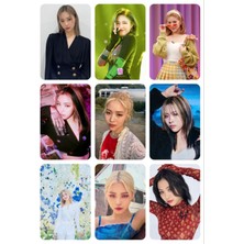 Twice Fotokart 9 Adet  8*6 cm Pvc Kaplı Süper Hd Kaliteli Baskılı Fotokart