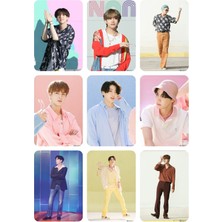 Bts (Jin,jimin,v,suga Jungkook) Fotokart 9 Adet  8*6 cm Pvc Kaplı Süper Hd Kaliteli Baskılı Fotokart