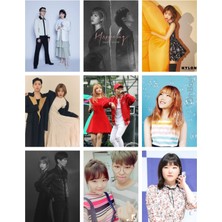 Akmu Kpop Fotokart 9 Adet Kesilmiş  8*6 cm Pvc Kaplı Süper Hd Kaliteli Baskılı Fotokart