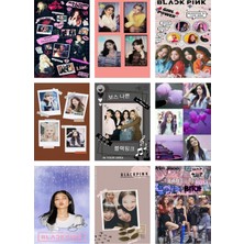Blackpink Fotokart  Yeni Model 9 Adet Kesilmiş  8*6 cm Pvc Kaplı Süper Hd Kaliteli Baskılı Fotokart