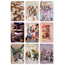 Twice Fotokart 9 Adet  8*6 cm Pvc Kaplı Süper Hd Kaliteli Baskılı Fotokart