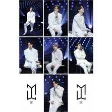 Bts (Jin,jimin,v,suga Jungkook) Fotokart 9 Adet  8*6 cm Pvc Kaplı Süper Hd Kaliteli Baskılı Fotokart