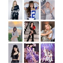 Blackpink Fotokart 9 Adet  8*6 cm Pvc Kaplı Süper Hd Kaliteli Baskılı Fotokart