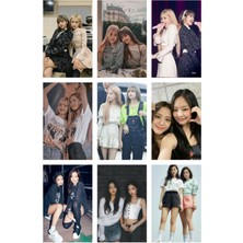 Blackpink Fotokart 9 Adet  8*6 cm Pvc Kaplı Süper Hd Kaliteli Baskılı Fotokart