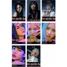 Blackpink Fotokart 9 Adet  8*6 cm Pvc Kaplı Süper Hd Kaliteli Baskılı Fotokart