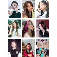 Yeji Itzy Fotokart 9 Adet Kesilmiş  8*6 cm Pvc Kaplı Süper Hd Kaliteli Baskılı Fotokart