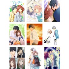 Ao Haru Ride Fotokart 9 Adet Kesilmiş  8*6 cm Pvc Kaplı Süper Hd Kaliteli Baskılı Fotokart