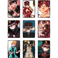 Jibaku Shounen Hanako Kun  Fotokart 9 Adet Kesilmiş  8*6 cm Pvc Kaplı  Kaliteli Baskılı Fotokart