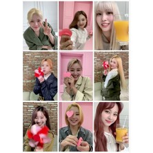 Twice Fotokart 9 Adet  8*6 cm Pvc Kaplı Süper Hd Kaliteli Baskılı Fotokart