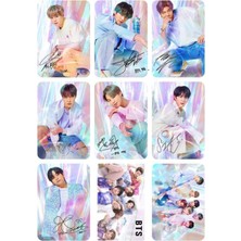 Bts (Jin,jimin,v,suga Jungkook) Fotokart 9 Adet  8*6 cm Pvc Kaplı Süper Hd Kaliteli Baskılı Fotokart