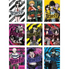 Blood Lad Fotokart 9 Adet Kesilmiş  8*6 cm Pvc Kaplı Süper Hd Kaliteli Baskılı Fotokart