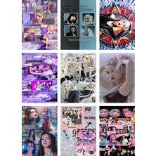 Blackpink Fotokart 9 Adet Kesilmiş  8*6 cm Pvc Kaplı Süper Hd Kaliteli Baskılı Fotokart