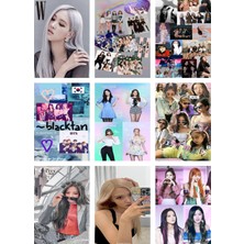 Blackpink Fotokart 9 Adet Kesilmiş  8*6 cm Pvc Kaplı Süper Hd Kaliteli Baskılı Fotokart