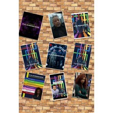 Kaleidoscope Fotokart 9 Adet 8*6 cm Pvc Kaplı Kaliteli Parlak Baskılı Fotokart