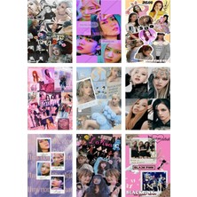 Blackpink Fotokart  Yeni Model 9 Adet Kesilmiş  8*6 cm Pvc Kaplı Süper Hd Kaliteli Baskılı Fotokart