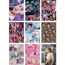 Blackpink Fotokart 9 Adet Kesilmiş  8*6 cm Pvc Kaplı Süper Hd Kaliteli Baskılı Fotokart