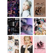 Blackpink Fotokart 9 Adet Kesilmiş  8*6 cm Pvc Kaplı Süper Hd Kaliteli Baskılı Fotokart
