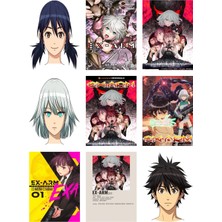 Ex Arm Anime Fotokart 9 Adet Kesilmiş  8*6 cm Pvc Kaplı Süper Hd Kaliteli Baskılı Fotokart