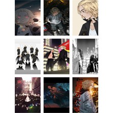 Tokyo Revengers Fotokart 9 Adet Kesilmiş  8*6 cm Pvc Kaplı Süper Hd Kaliteli Baskılı Fotokart