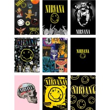 Nirvana Fotokart 9 Adet Kesilmiş  8*6 cm Pvc Kaplı Süper Hd Kaliteli Baskılı Fotokart