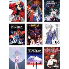 Neon Genesis Evangelion Fotokart 9 Adet Kesilmiş  8*6 cm Pvc Kaplı Süper Hd Kaliteli