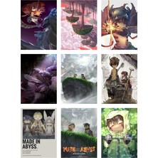 Made In Abyss Fotokart 9 Adet Kesilmiş  8*6 cm Pvc Kaplı Süper Hd Kaliteli Baskılı Fotokart