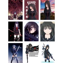 Kisara Tendo Fotokart 9 Adet Kesilmiş  8*6 cm Pvc Kaplı Süper Hd Kaliteli Baskılı Fotokart
