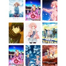 Beyond The Boundary Fotokart 9 Adet Kesilmiş  8*6 cm Pvc Kaplı Süper Hd Kaliteli Baskılı Fotokart