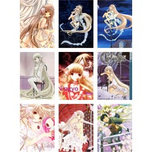 Chobits Fotokart 9 Adet Kesilmiş  8*6 cm Pvc Kaplı Süper Hd Kaliteli Baskılı Fotokart