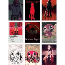 Paranoia Agent Fotokart 9 Adet Kesilmiş  8*6 cm Pvc Kaplı Süper Hd Kaliteli Baskılı Fotokart