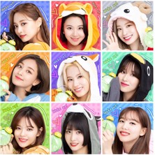 Twice Fotokart 9 Adet  8*6 cm Pvc Kaplı Süper Hd Kaliteli Baskılı Fotokart