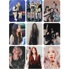 Blackpink Fotokart 9 Adet  8*6 cm Pvc Kaplı Süper Hd Kaliteli Baskılı Fotokart