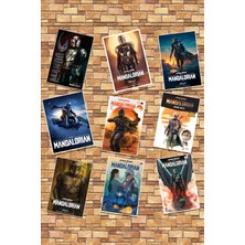 The Mandolarian Fotokart 9 Adet 8*6 cm Pvc Kaplı Kaliteli Parlak Baskılı Fotokart