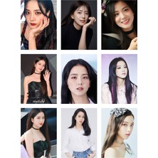 Jisoo Blackpink Fotokart 9 Adet Kesilmiş  8*6 cm Pvc Kaplı Süper Hd Kaliteli Baskılı Fotokart