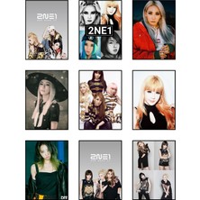 2ne Kpop Fotokart 9 Adet Kesilmiş  8*6 cm Pvc Kaplı Süper Hd Kaliteli Baskılı Fotokart
