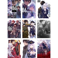 86 Anime Fotokart 9 Adet Kesilmiş  8*6 cm Pvc Kaplı Süper Hd Kaliteli Baskılı Fotokart